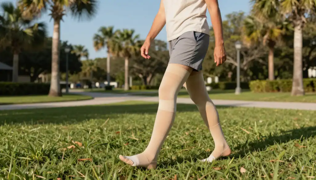 Patient walking in Ponte Vedra